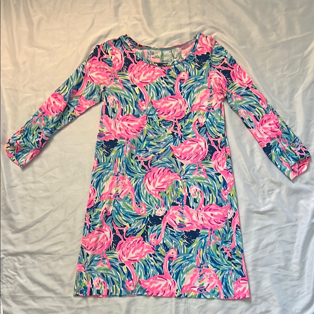 lilly pulitzer dress flamingo beach Women’s Size Small EUC